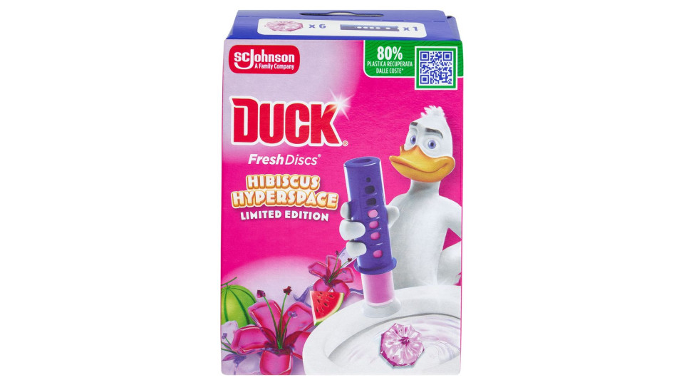 Duck Fresh Discs - Base per Dischi Gel Igienizzanti WC, Fragranza Hibiscus 36ml
