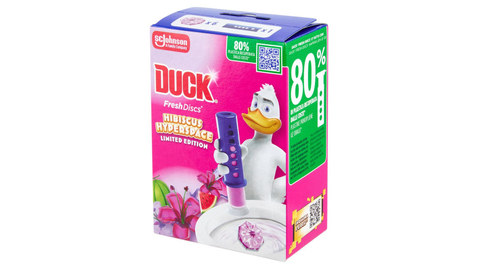 Duck Fresh Discs - Base per Dischi Gel Igienizzanti WC, Fragranza Hibiscus 36ml