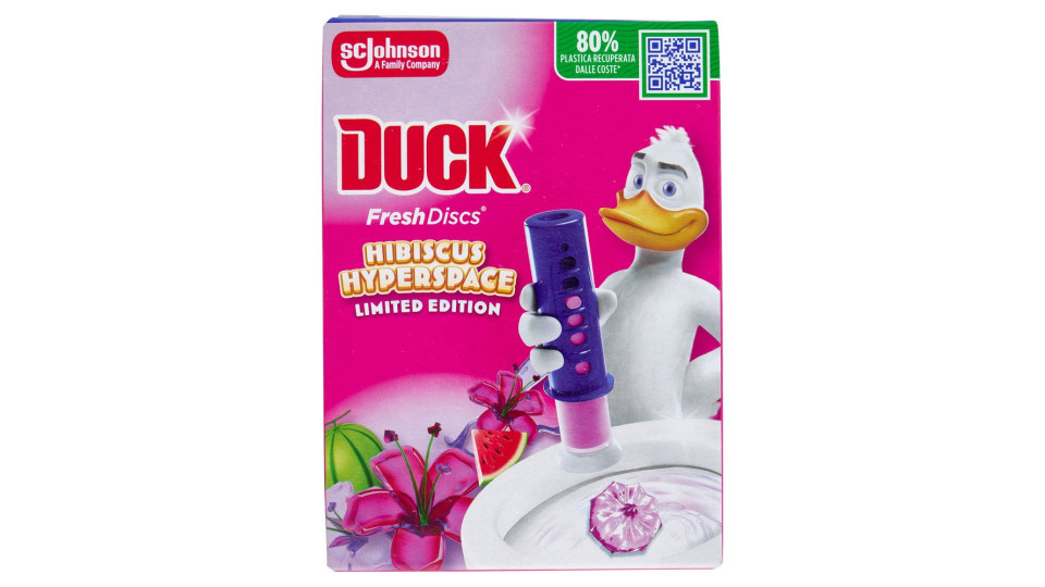 Duck Fresh Discs - Base per Dischi Gel Igienizzanti WC, Fragranza Hibiscus 36ml