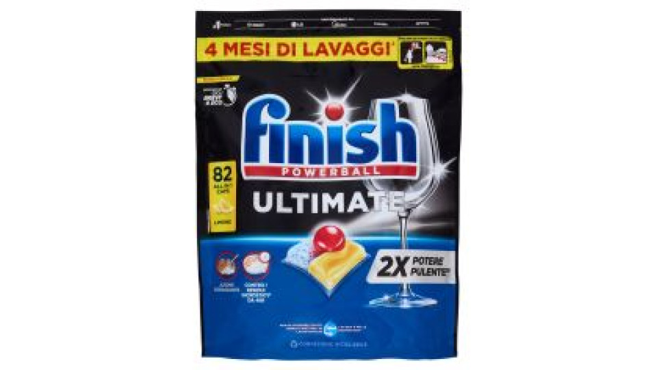 Finish Ultimate Limone pastiglie lavastoviglie 112 lavaggi 1444,8 g