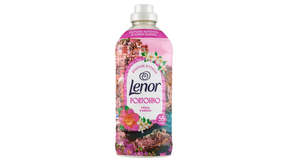 Lenor Essenze D'Italia Portofino Ammorbidente Concentrato Fresia e Neroli, 42 Lavaggi 882 ml