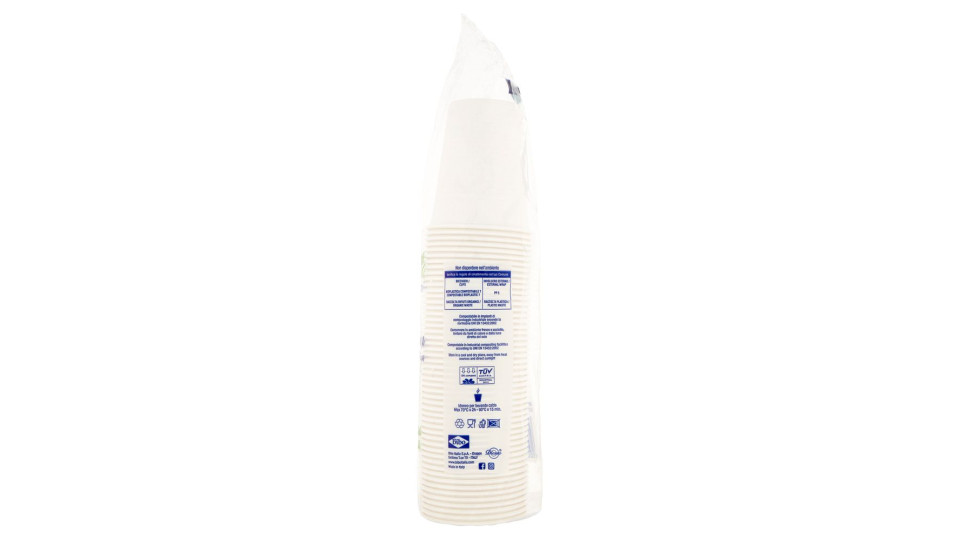 Natural Bibo bicchieri Biodegradabili e compostabili 200 cc 50 pz