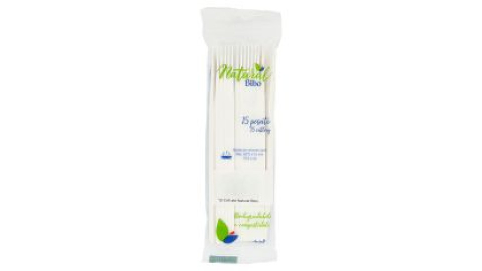 Natural Bibo Coltelli Standard Biodegradabili e compostabili 15 pz