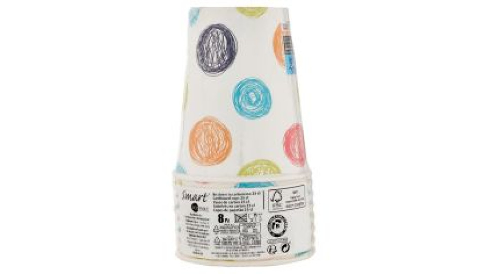 Smart PerLa Festa Bicchieri in cartoncino 25 cl 10 pz