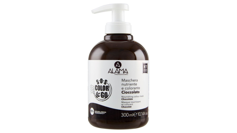 Alama Professional S.O.S. Color & Go Maschera nutriente e colorante Cioccolato 300 ml