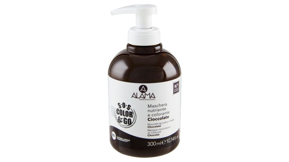 Alama Professional S.O.S. Color & Go Maschera nutriente e colorante Cioccolato 300 ml