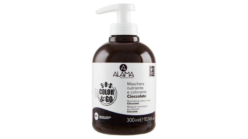 Alama Professional S.O.S. Color & Go Maschera nutriente e colorante Cioccolato 300 ml