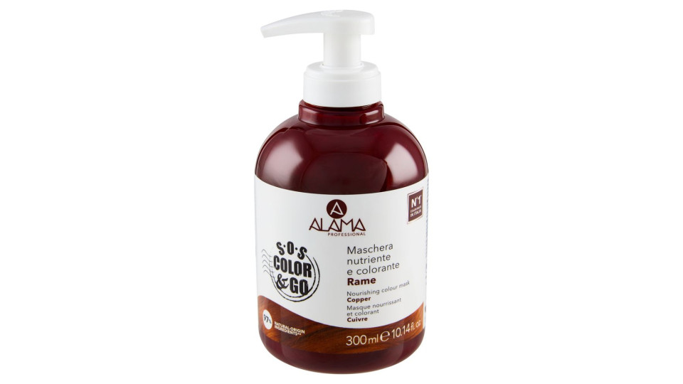 Alama Professional S.O.S. Color & Go Maschera nutriente e colorante Rame 300 ml