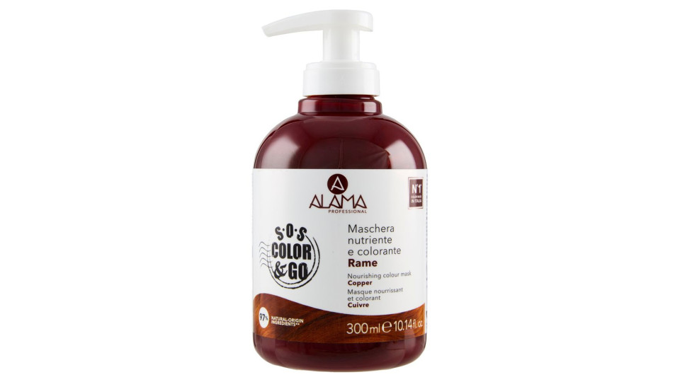 Alama Professional S.O.S. Color & Go Maschera nutriente e colorante Rame 300 ml