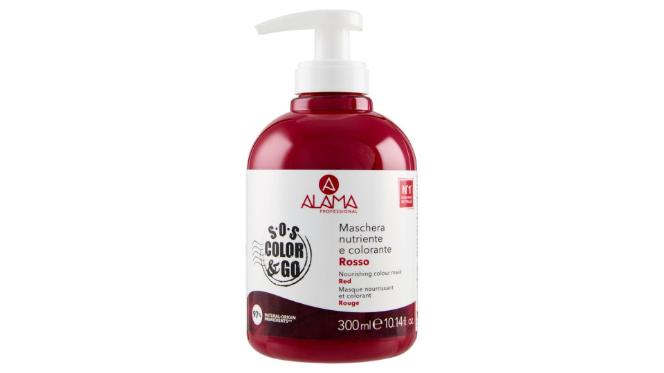 Alama Professional S.O.S. Color & Go Maschera nutriente e colorante Rosso 300 ml