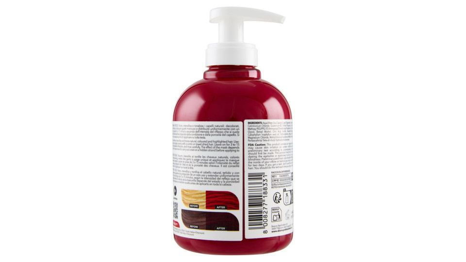Alama Professional S.O.S. Color & Go Maschera nutriente e colorante Rosso 300 ml