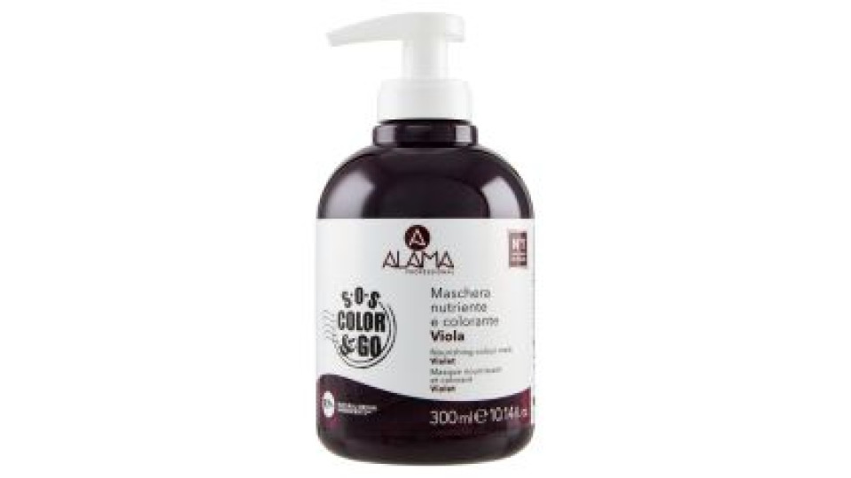 Alama Professional S.O.S. Color & Go Maschera nutriente e colorante Viola 300 ml