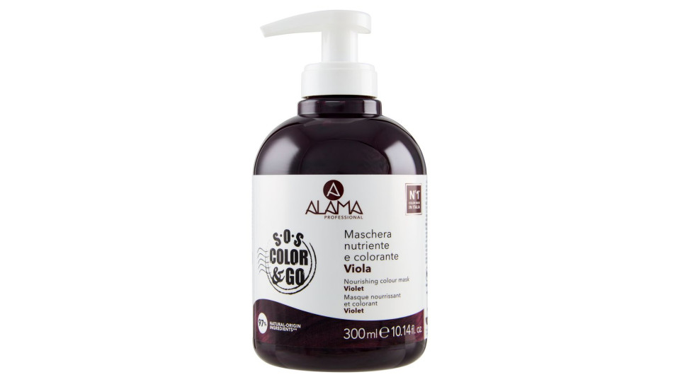 Alama Professional S.O.S. Color & Go Maschera nutriente e colorante Viola 300 ml