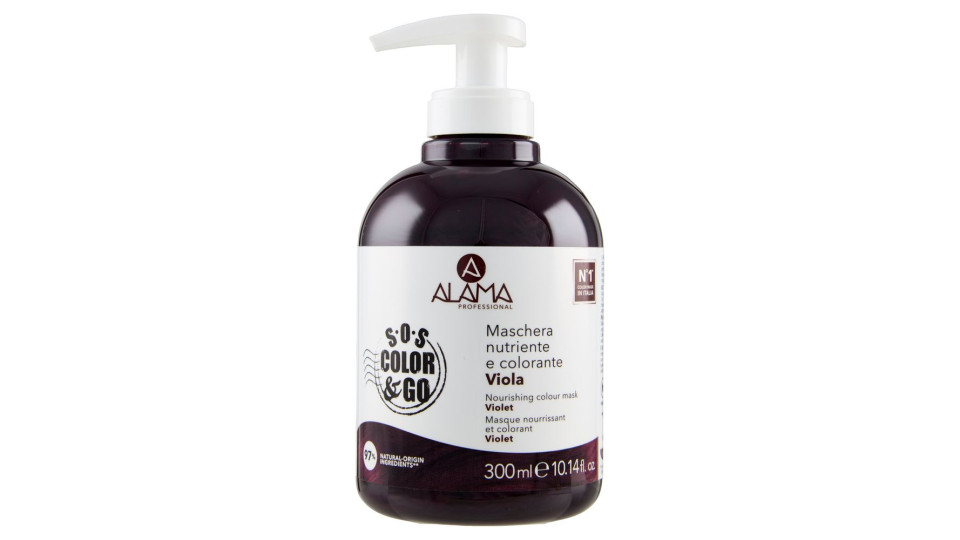 Alama Professional S.O.S. Color & Go Maschera nutriente e colorante Viola 300 ml