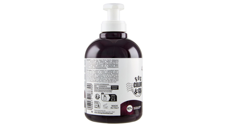 Alama Professional S.O.S. Color & Go Maschera nutriente e colorante Viola 300 ml