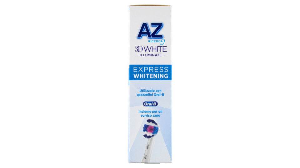 AZ Ricerca Dentifricio 3D White Illuminate Express Whitening Bianco Fresh 50 ml