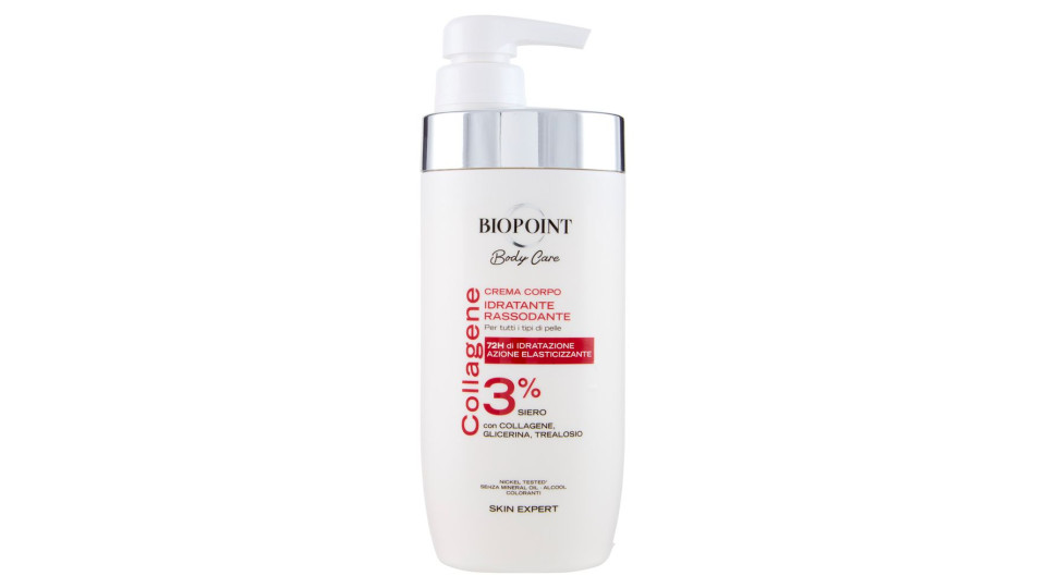 Biopoint Body Care Collagene Crema Corpo Idratante Rassodante 500 ml