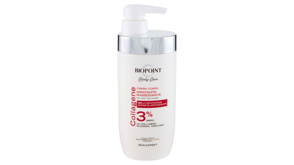 Biopoint Body Care Collagene Crema Corpo Idratante Rassodante 500 ml