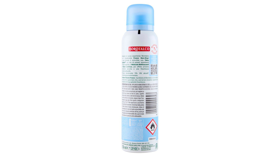 Borotalco Fresco Non-Stop Profumo Talcato Fresco 150 ml