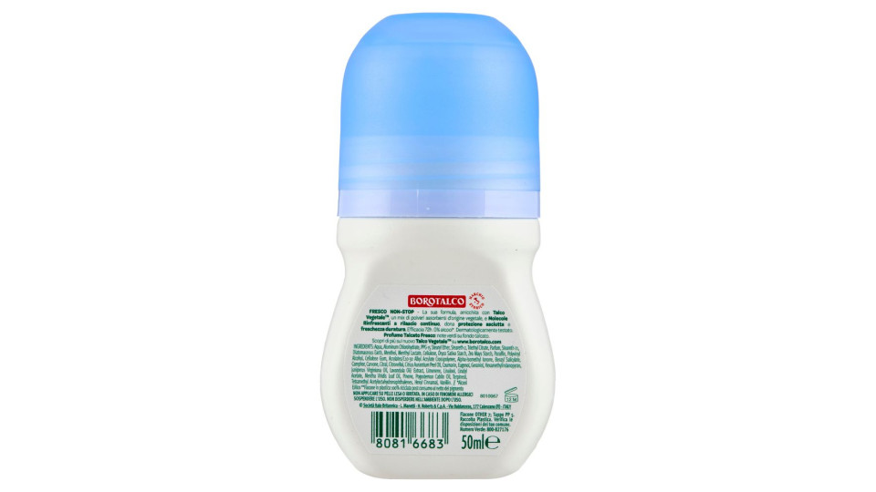 Borotalco Fresco Non-Stop Profumo Talcato Fresco Deo Roll On 50 ml