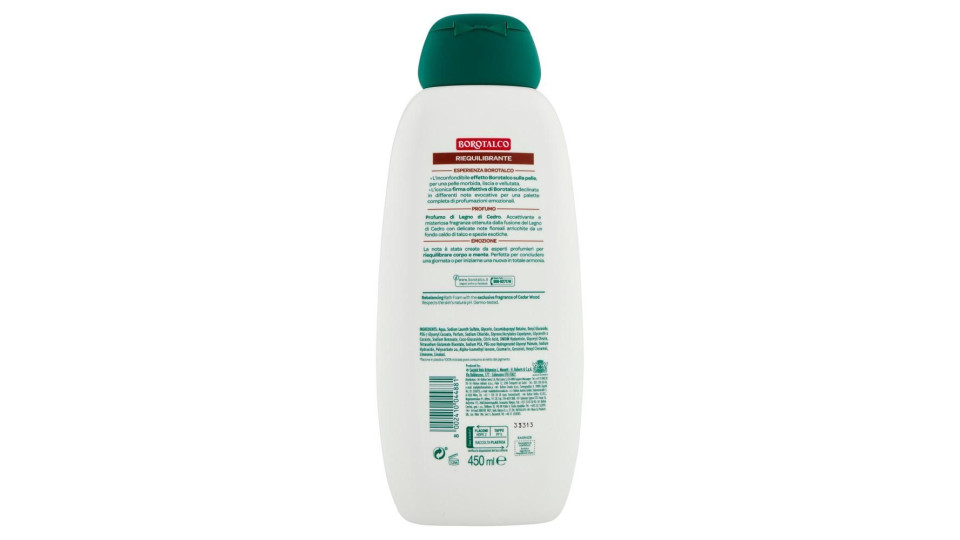 Borotalco Legno di Cedro Riequilibrante Bagnodoccia 600 ml
