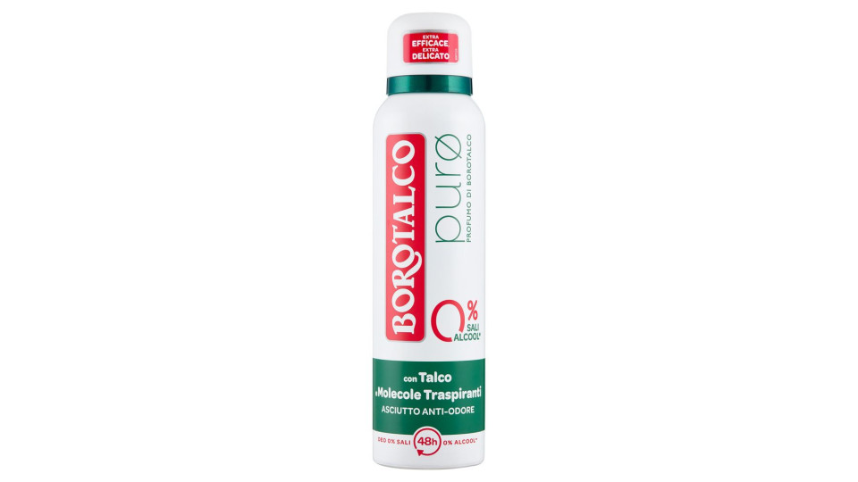Borotalco purø Profumo di Borotalco Deo 0% Sali 150 ml