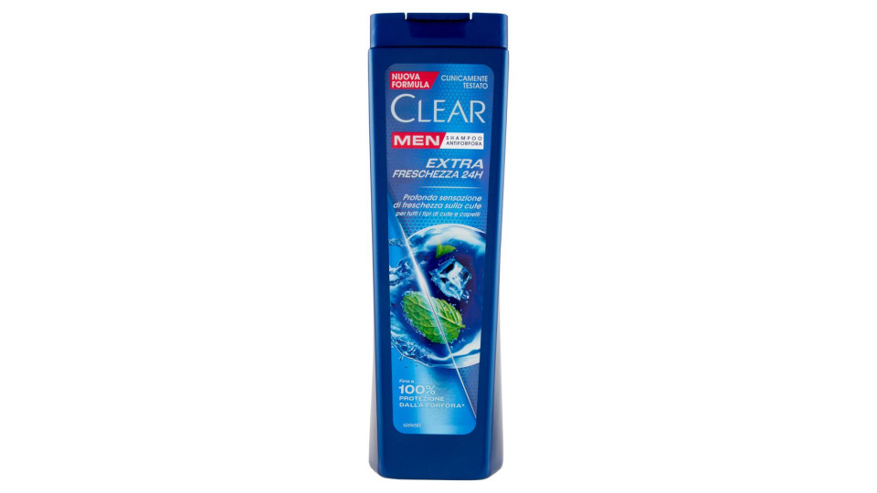 Clear Men Shampoo Antiforfora Extra Freschezza 24H 225 ml