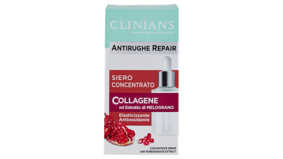 Clinians Antirughe Repair Maschera Anti Età Collagene ed Estratto di Melograno 15 mL
