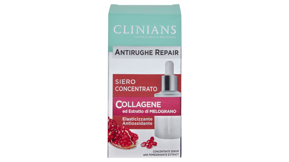 Clinians Antirughe Repair Maschera Anti Età Collagene ed Estratto di Melograno 15 mL