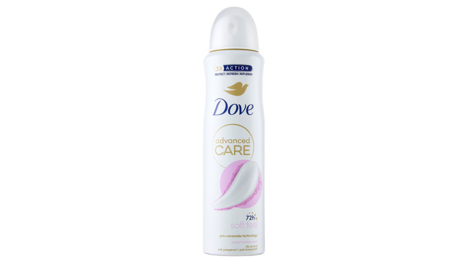 Dove advanced Care soft feel peony & amber scent anti-perspirant 150 ml