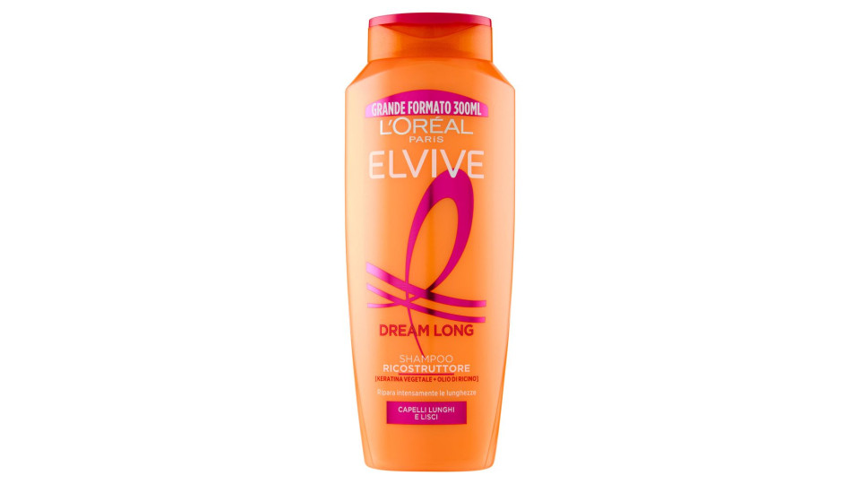 Elvive Dream Long Shampoo Ricostruttore, per Capelli Lunghi e Lisci, 300 ml