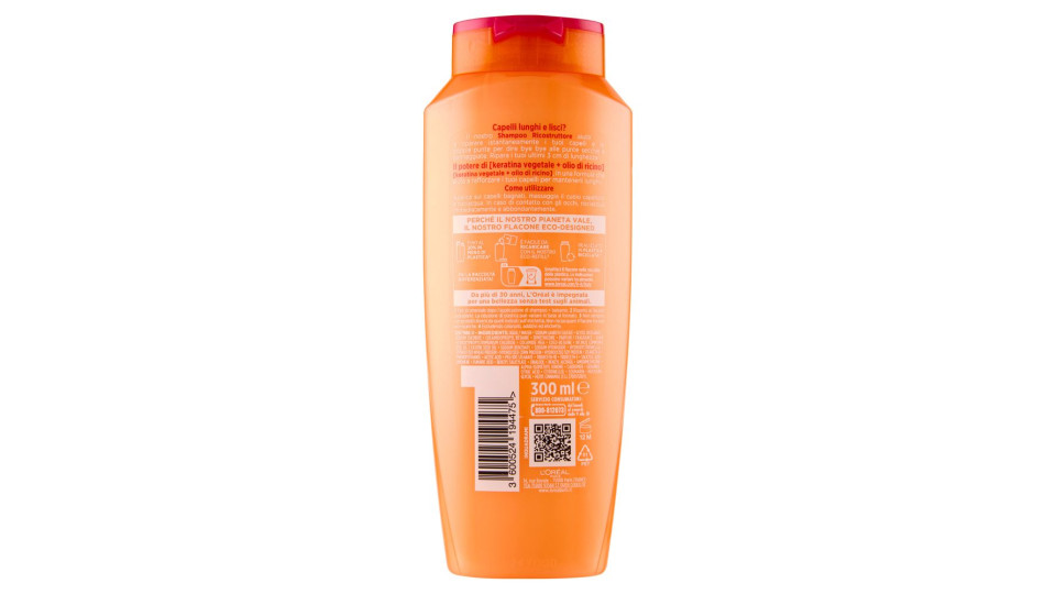 Elvive Dream Long Shampoo Ricostruttore, per Capelli Lunghi e Lisci, 300 ml