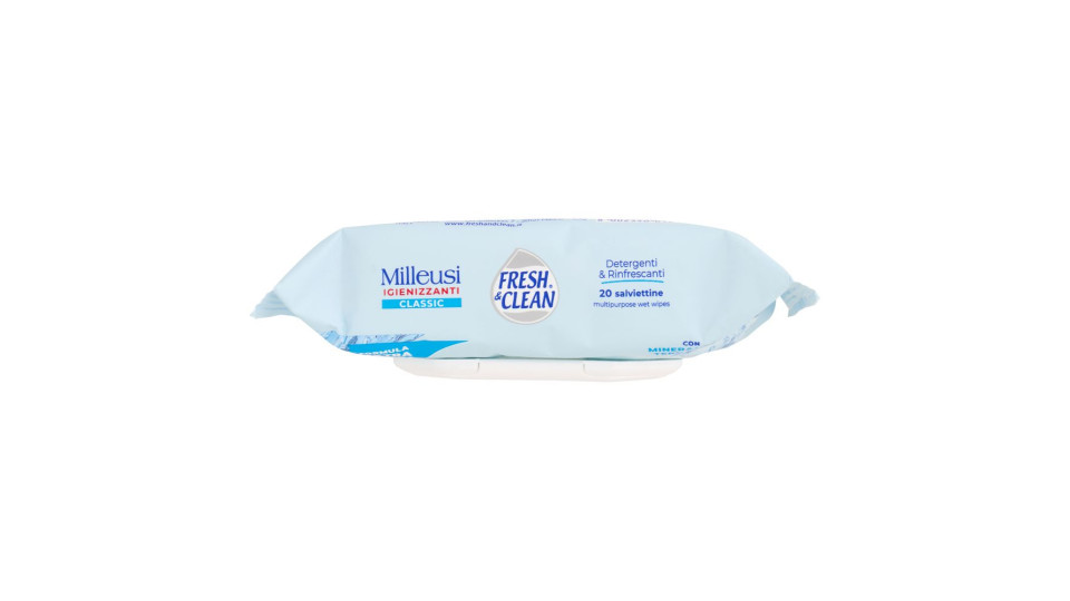 Fresh & Clean Salviettine Milleusi Igienizzanti Classic 20 pz