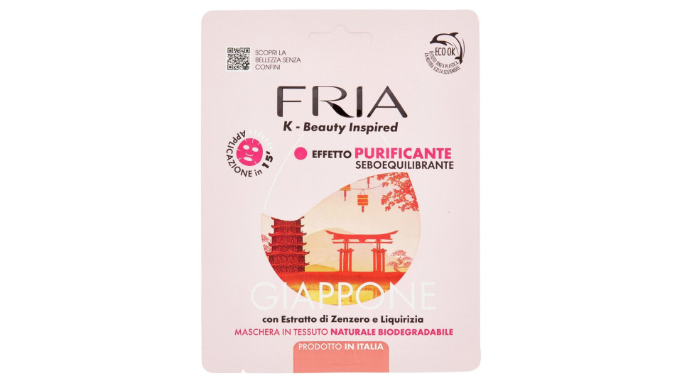 Fria Maschere Viso Monofase Giappone Effetto Purificante Seboequilibrante