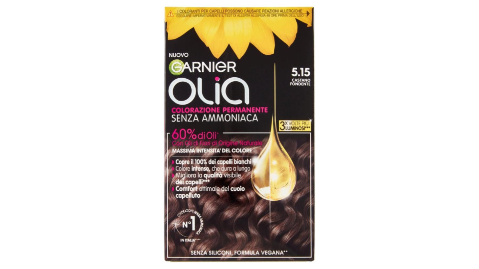 Garnier Olia Tinta Capelli, Senza Ammoniaca, Frozen brown 515