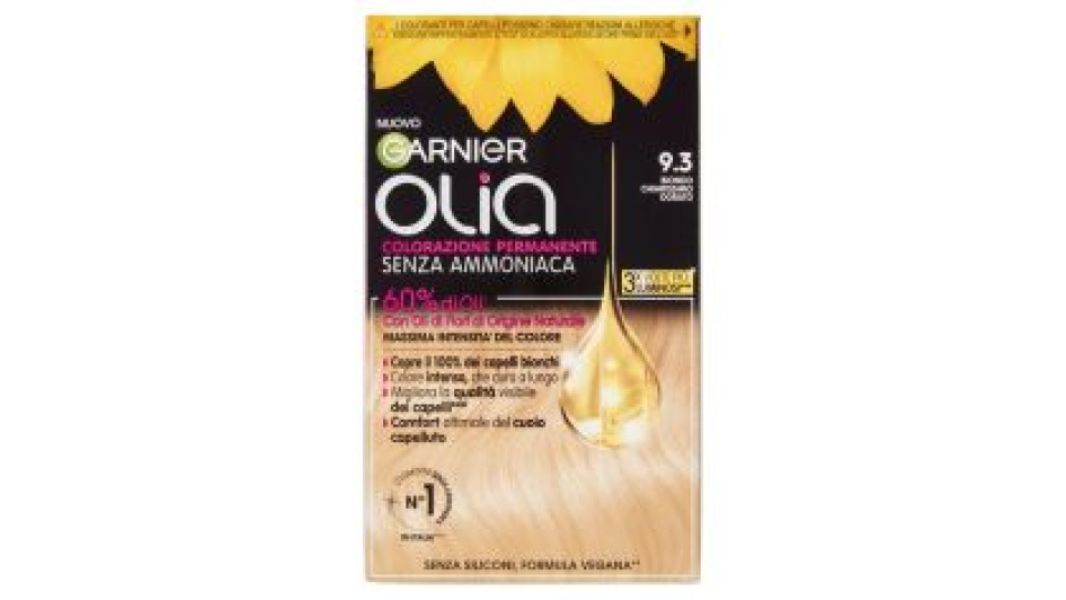 Garnier Olia Tinta Capelli, Senza Ammoniaca, Goldlight Blond 93
