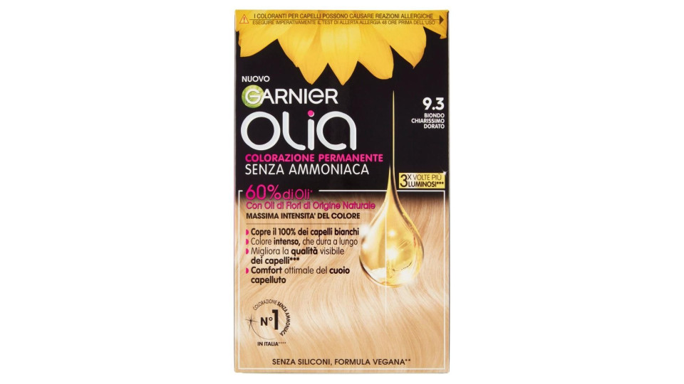 Garnier Olia Tinta Capelli, Senza Ammoniaca, Goldlight Blond 93