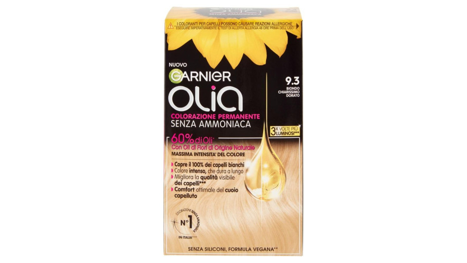 Garnier Olia Tinta Capelli, Senza Ammoniaca, Goldlight Blond 93