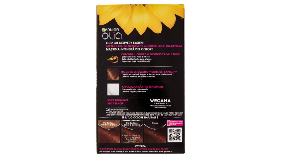 Garnier Olia Tinta Capelli, Senza Ammoniaca, Light choco 535