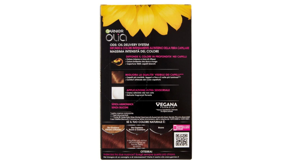 Garnier Olia Tinta Capelli, Senza Ammoniaca, Mahogani Brown 55