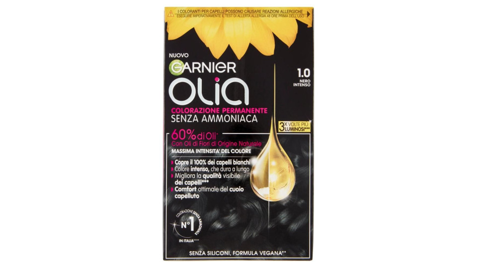 Garnier Olia Tinta Capelli, Senza Ammoniaca, Night black 10