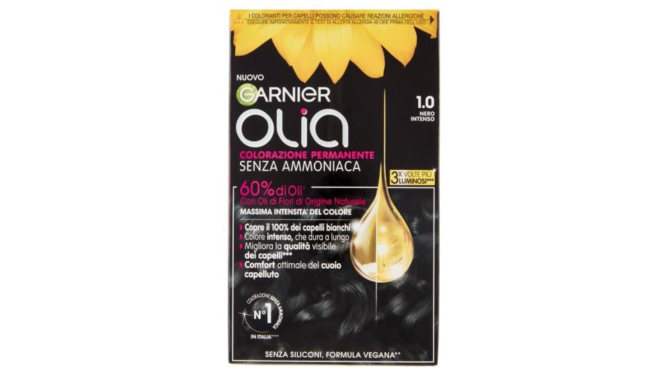 Garnier Olia Tinta Capelli, Senza Ammoniaca, Night black 10