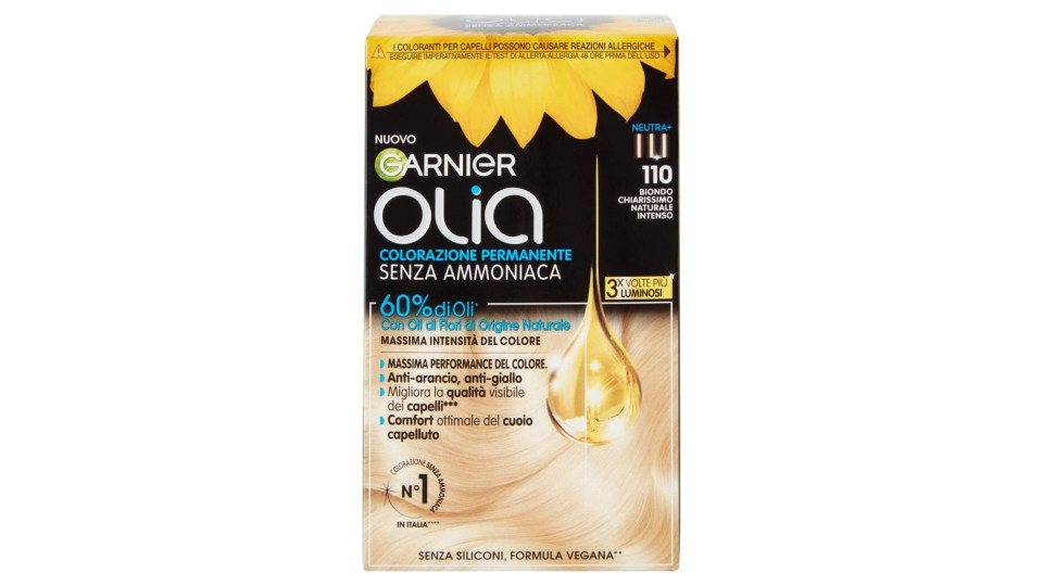 Garnier Olia Tinta Capelli, Senza Ammoniaca, Super blonds 110