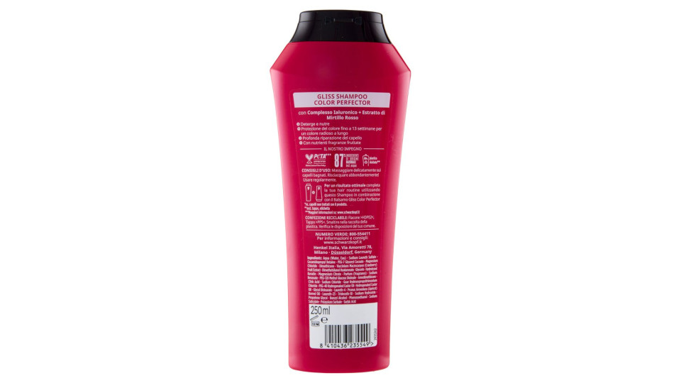 Gliss Color Perfector Shampoo Ravviva Colore 250 ml