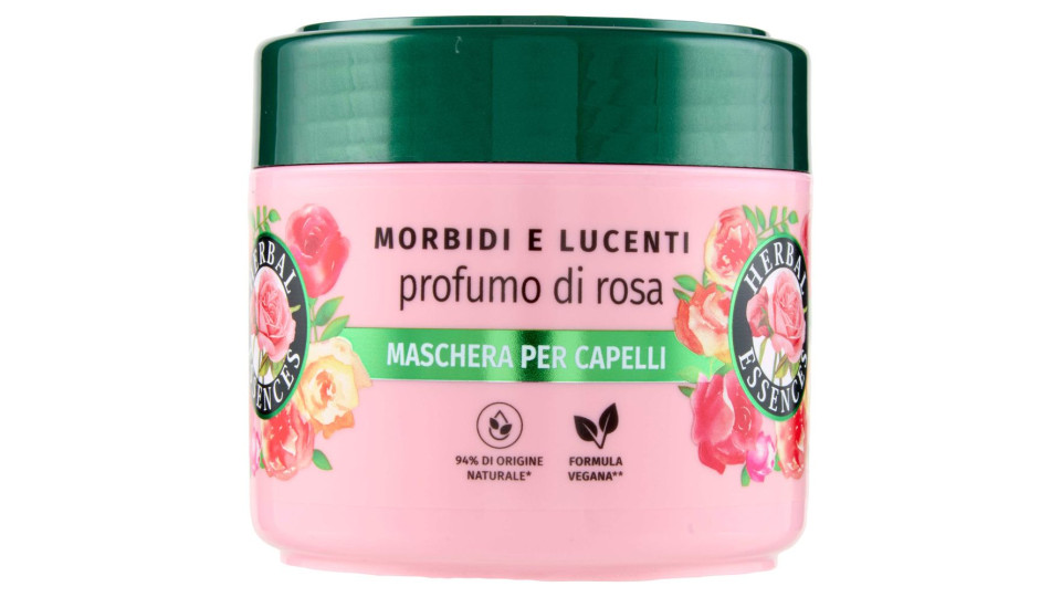 Herbal Essences Morbidi e Lucenti profumo di rosa Maschera per Capelli 300 ml