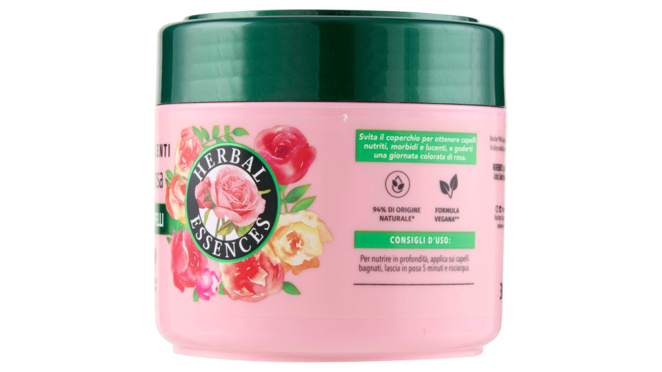 Herbal Essences Morbidi e Lucenti profumo di rosa Maschera per Capelli 300 ml