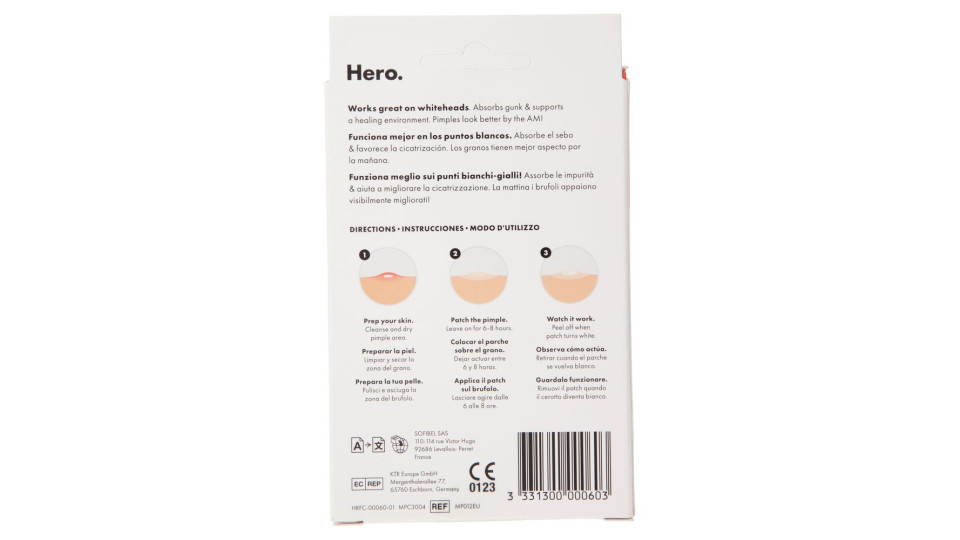 Hero. Mighty Patch the Original Cerotti Idrocolloidali 24 pz