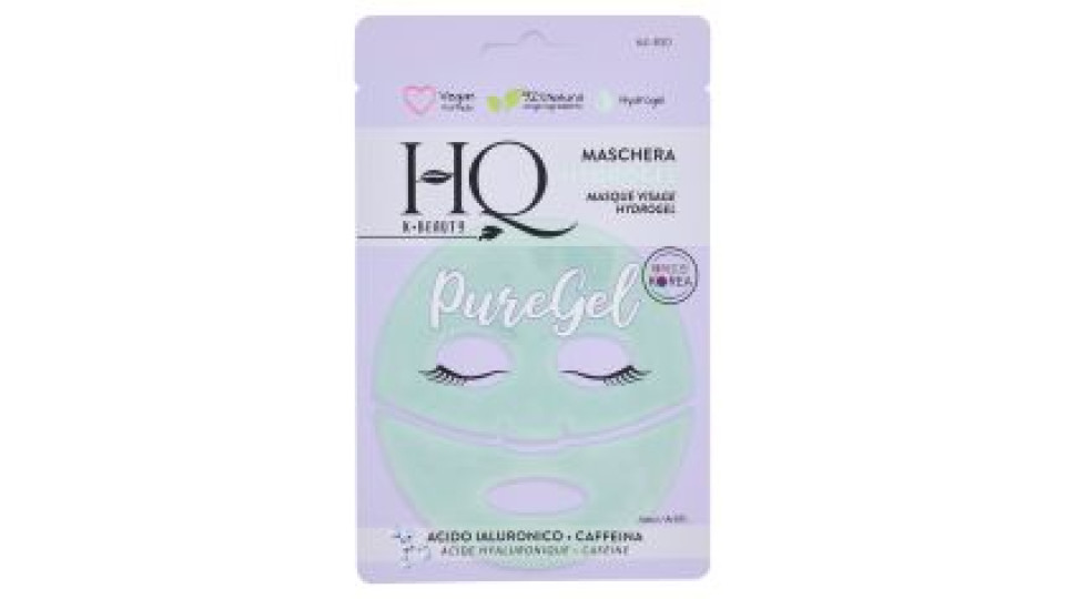 HQ K-Beauty Maschera Hydrogel Attivi: Acido Ialuronico - Caffeina