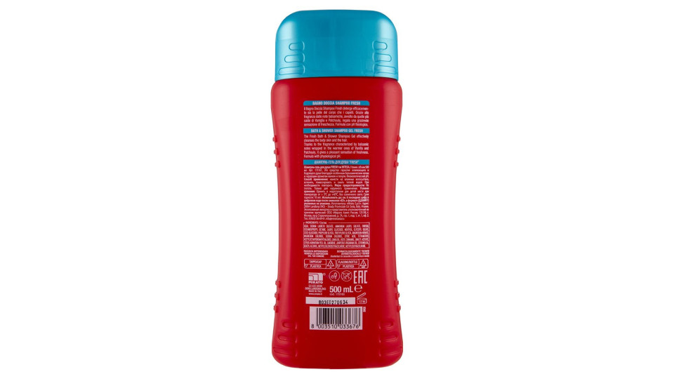 Intesa Pour Homme Bagno Doccia Shampoo Fresh Energy Boost 500 mL