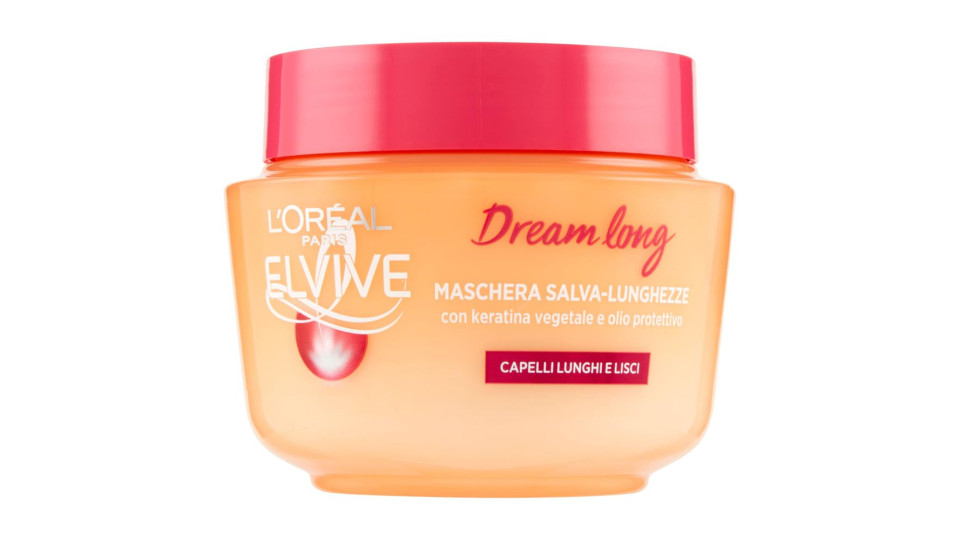 L'Oréal Paris Maschera Capelli Elvive Dream Long, per Capelli Lunghi e Danneggiati, 300 ml